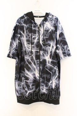 画像1: NieR Clothing / 転写ptハーフZIPプルオーバー  ブラック O-26-03-14-1016-PU-TO-IG-OS