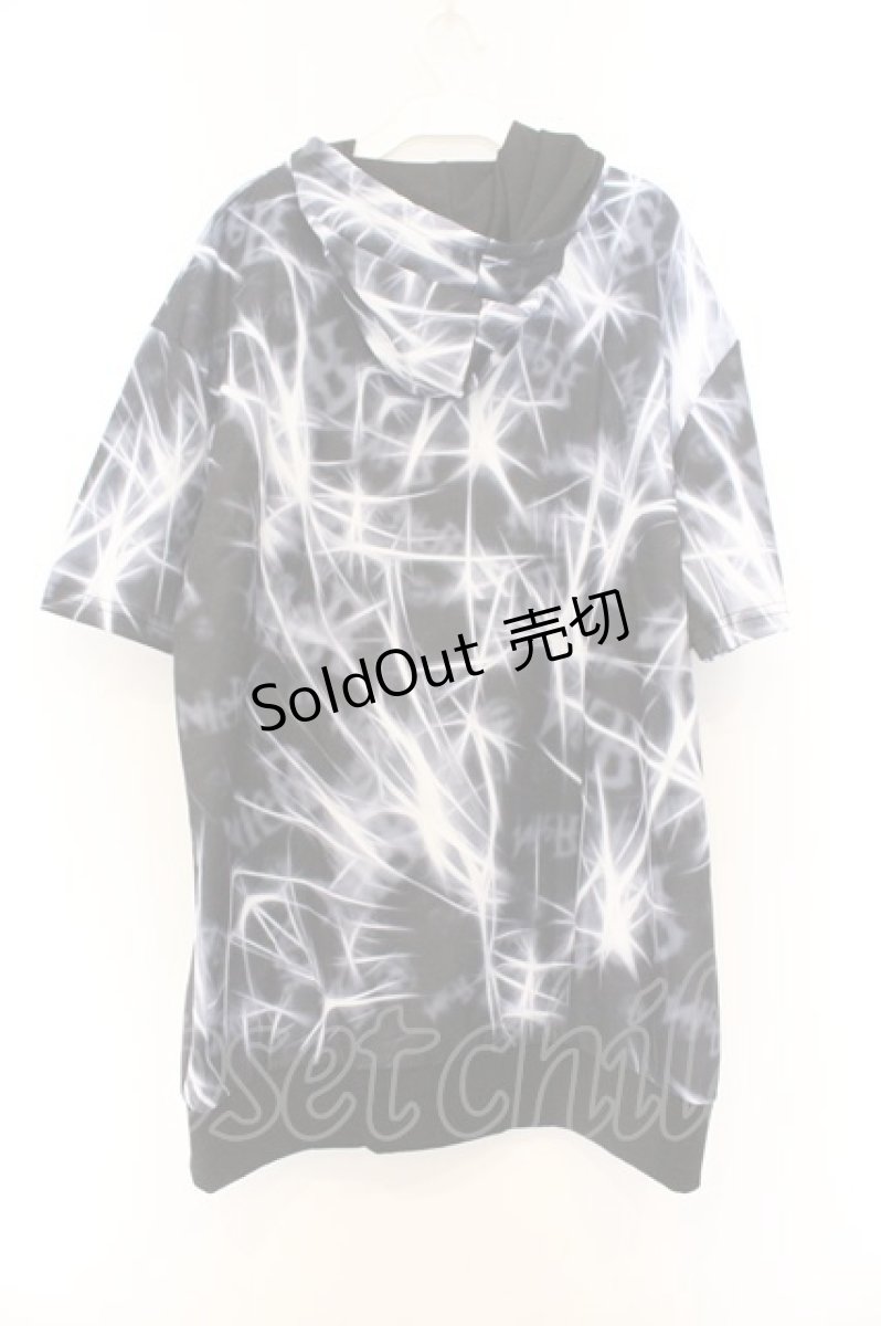 画像3: NieR Clothing / 転写ptハーフZIPプルオーバー  ブラック O-26-03-14-1016-PU-TO-IG-OS (3)