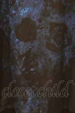 画像2: NieR Clothing / 転写ZIPパーカー  ブルー×ブラック ローズ柄 O-26-03-14-1017-PU-TO-IG-OS (2)