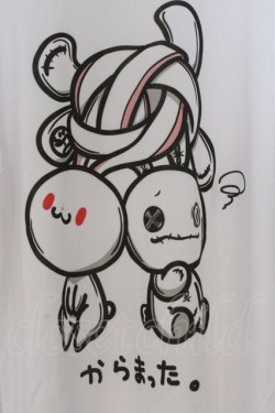 画像2: NieR Clothing / グル~ミ~×NIERコラボデザインUVカット×吸汗速乾ドライカットソー【汎用うさぎ×NIERちゃん】 XL ホワイト O-26-03-14-1018-PU-TO-IG-OS