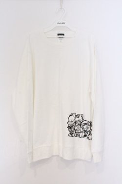 画像1: NieR Clothing / プリントトレーナー 2XL ホワイト　キャラクタープリント O-26-03-14-1022-PU-TO-IG-OS