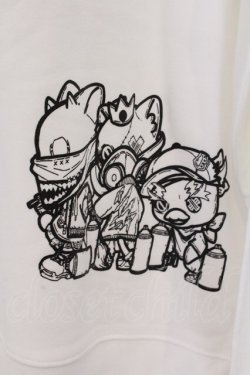 画像2: NieR Clothing / プリントトレーナー 2XL ホワイト　キャラクタープリント O-26-03-14-1022-PU-TO-IG-OS