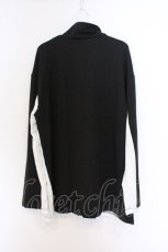 画像3: NieR Clothing / ハイネックジップパーカー  ブラック×ホワイト O-26-03-14-1023-PU-TO-IG-OS (3)