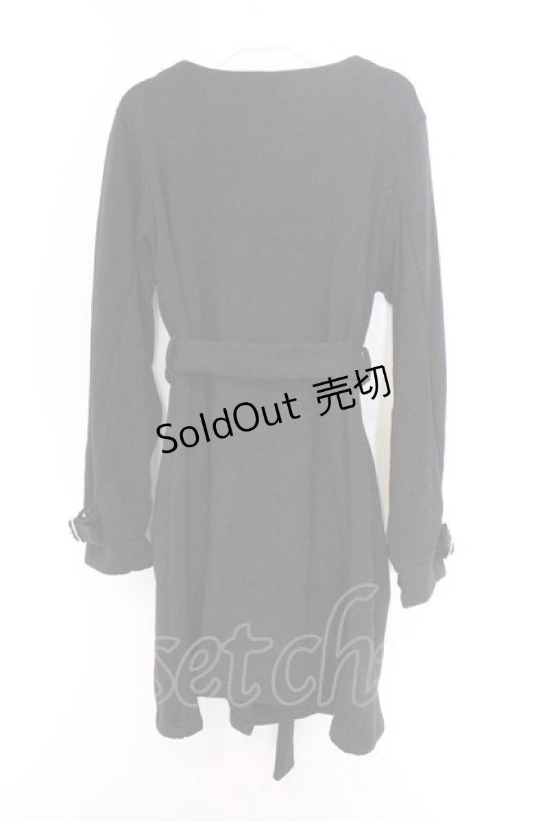 画像3: NieR Clothing / 防寒裏起毛カーディガン  ブラック O-26-03-14-1024-PU-TO-IG-OS (3)