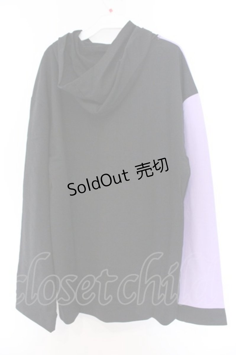 画像3: NieR Clothing / PURPLE×BLACKバイカラーカーディガン【CRY RABBIT】  パープル×ブラック O-26-03-14-1025-PU-TO-IG-ZT498 (3)