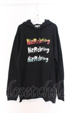 画像1: NieR Clothing / プリントパーカー 2XL ブラック O-26-03-14-1026-PU-TO-IG-ZT498 (1)