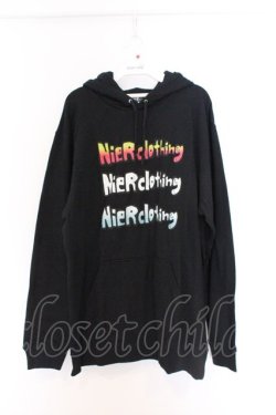 画像1: NieR Clothing / プリントパーカー 2XL ブラック O-26-03-14-1026-PU-TO-IG-OS