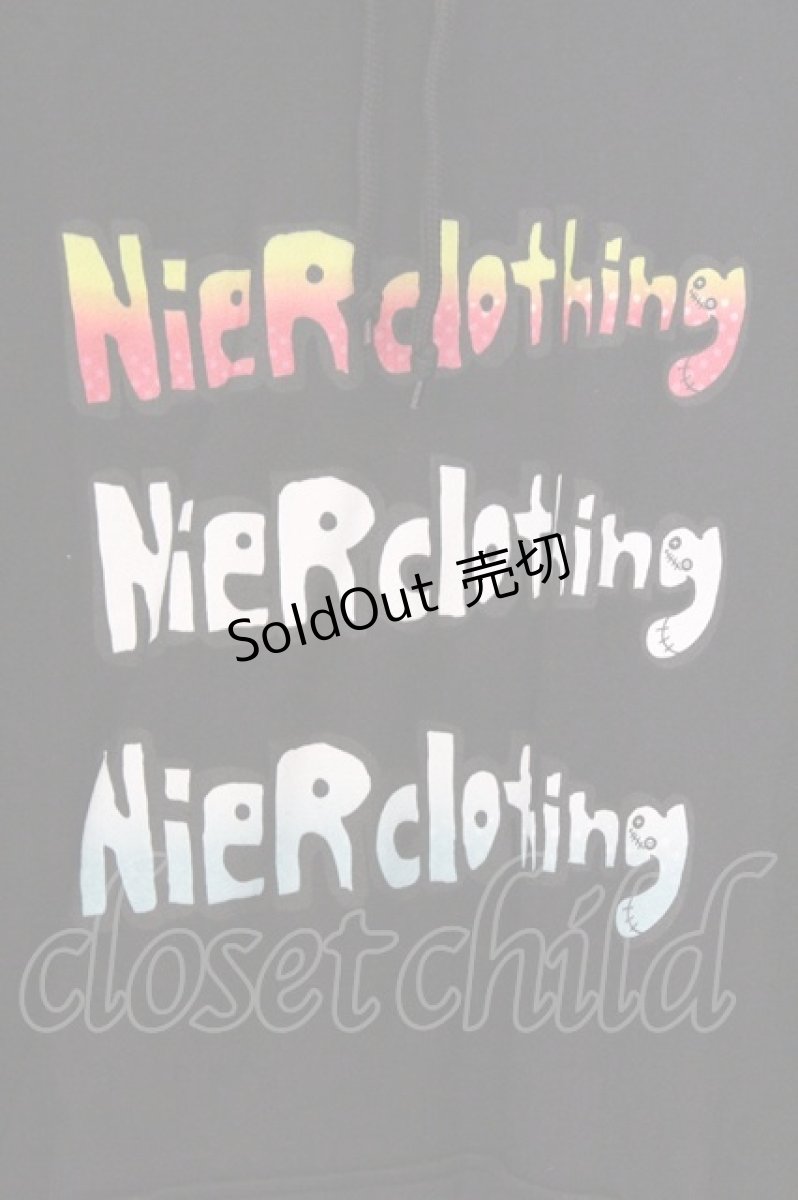 画像2: NieR Clothing / プリントパーカー 2XL ブラック O-26-03-14-1026-PU-TO-IG-ZT498 (2)