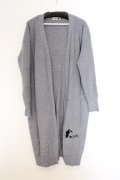NieR Clothing / 超LONG丈GRAY KNIT CARDIGAN　カーディガン F グレー O-26-03-14-1003-PU-TO-OW-OS