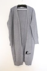 画像1: NieR Clothing / 超LONG丈GRAY KNIT CARDIGAN　カーディガン F グレー O-26-03-14-1003-PU-TO-OW-ZT484 (1)
