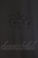 画像2: NieR Clothing / 刺繍ロングワンピース  ブラック O-26-03-14-1028-PU-JA-IG-OS (2)