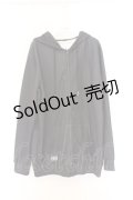 NieR Clothing / 転写ZIPパーカー  ブラック O-26-03-14-1029-PU-TO-IG-OS