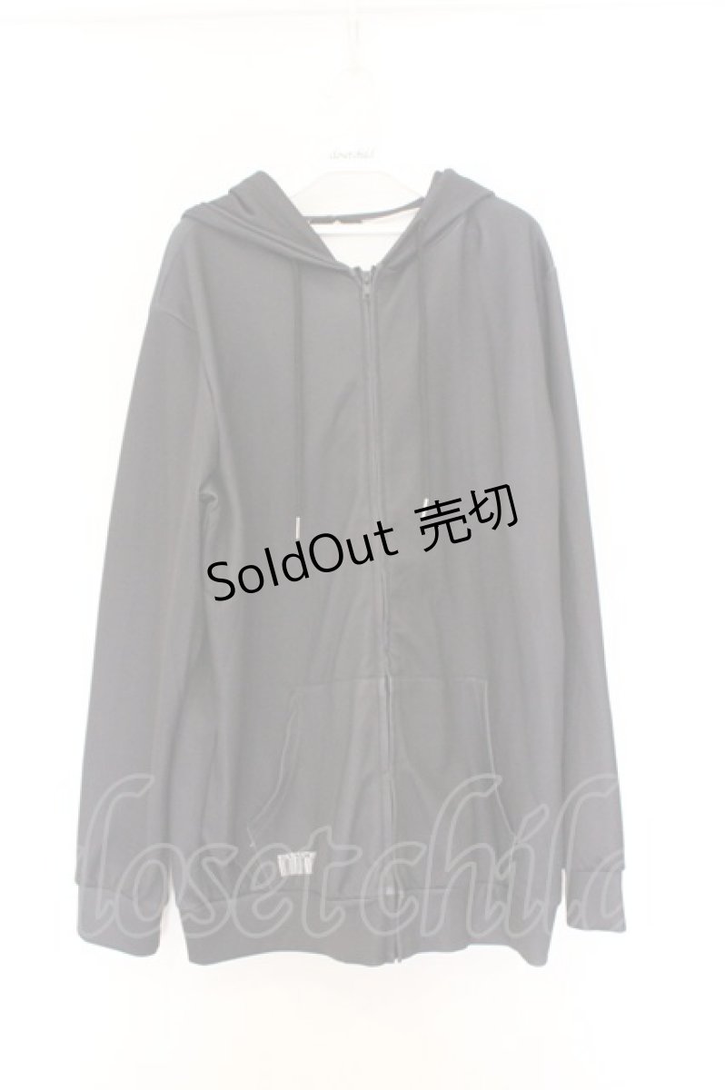 画像1: NieR Clothing / 転写ZIPパーカー  ブラック O-26-03-14-1029-PU-TO-IG-OS (1)