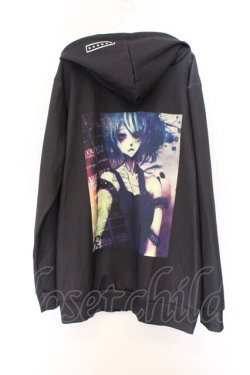 画像3: NieR Clothing / 転写ZIPパーカー  ブラック O-26-03-14-1029-PU-TO-IG-OS
