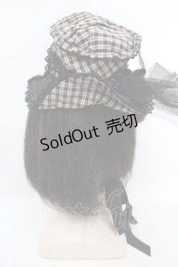 画像3: ALICE and the PIRATES / トリックマスターチェックミニハット  ベージュ O-26-03-14-048-PA-AC-OW-OS