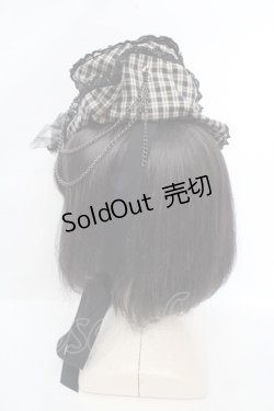 画像4: ALICE and the PIRATES / トリックマスターチェックミニハット  ベージュ O-26-03-14-048-PA-AC-OW-OS