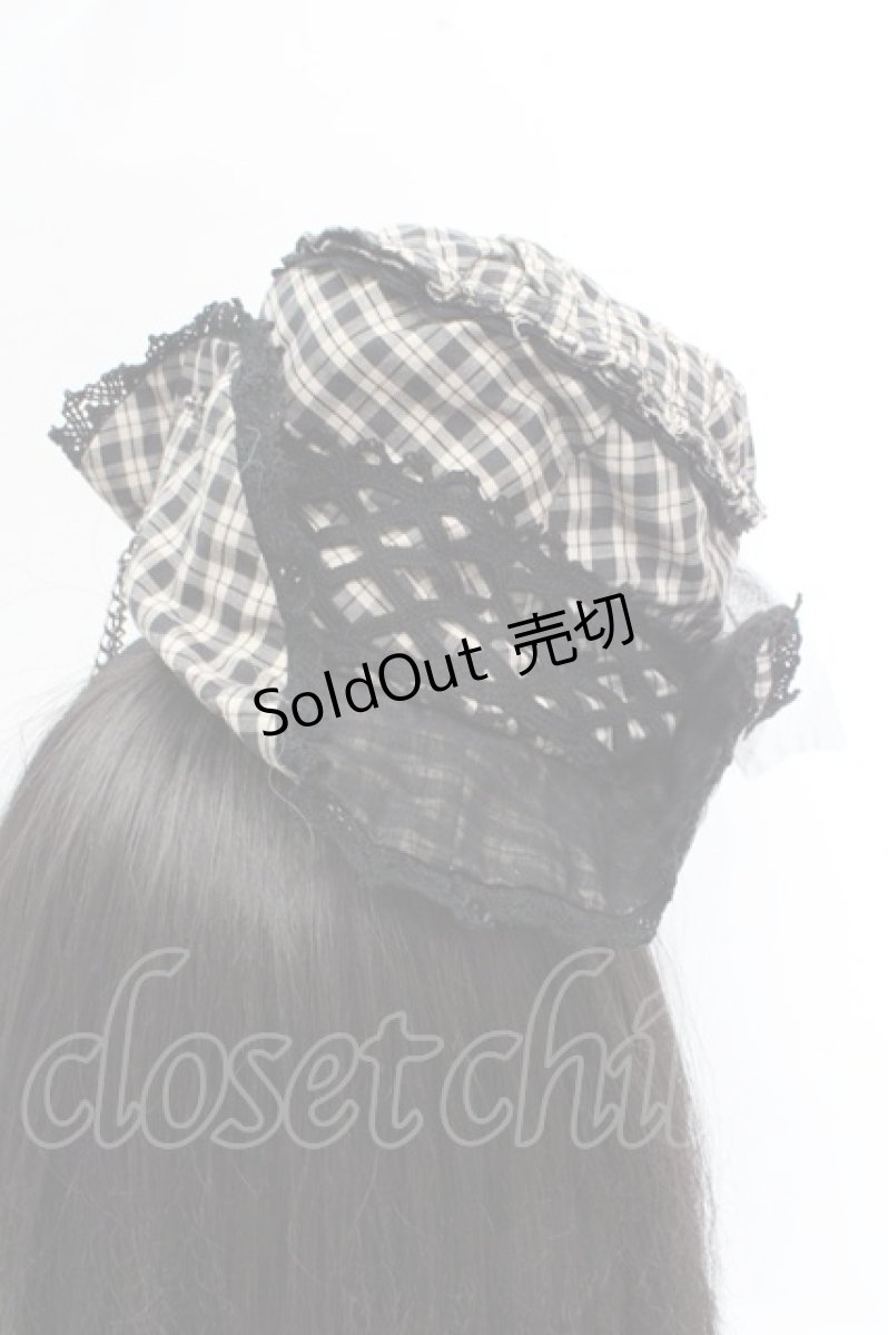 画像5: ALICE and the PIRATES / トリックマスターチェックミニハット  ベージュ O-26-03-14-048-PA-AC-OW-OS (5)