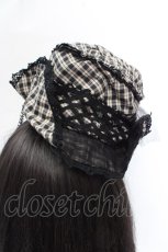 画像5: ALICE and the PIRATES / トリックマスターチェックミニハット  ベージュ O-26-03-14-048-PA-AC-OW-OS (5)