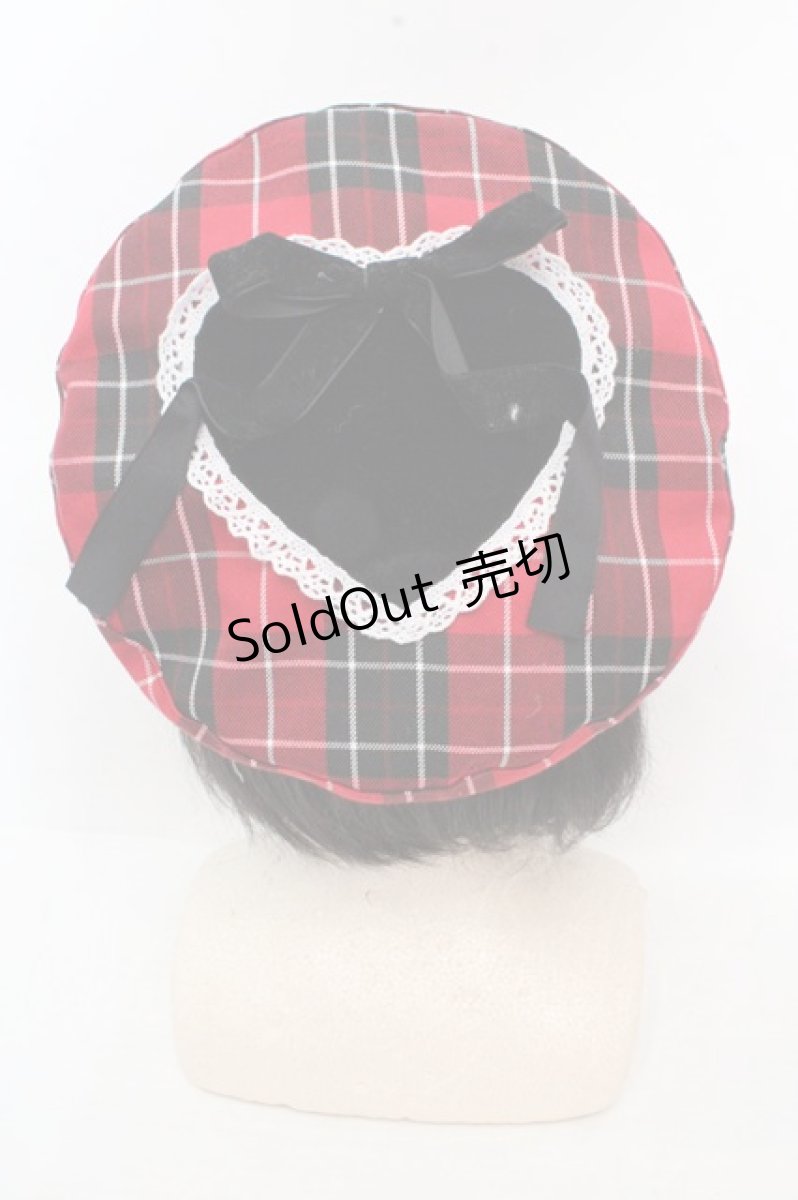 画像1: Eri Aino's collaboration / シャーロットの水曜日ベレー帽 57.5cm アカ O-26-03-14-049-PU-AC-OW-OS (1)