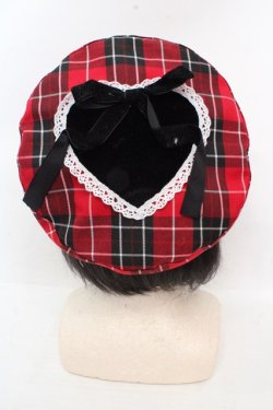 画像1: Eri Aino's collaboration / シャーロットの水曜日ベレー帽 57.5cm アカ O-26-03-14-049-PU-AC-OW-OS