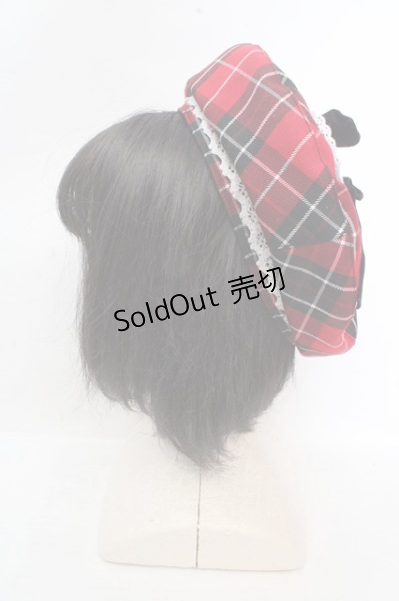 画像3: Eri Aino's collaboration / シャーロットの水曜日ベレー帽 57.5cm アカ O-26-03-14-049-PU-AC-OW-OS (3)