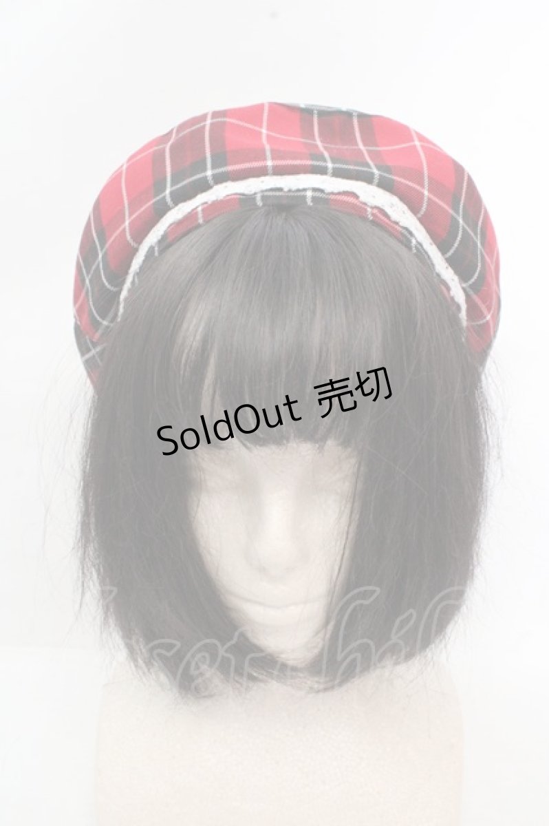 画像4: Eri Aino's collaboration / シャーロットの水曜日ベレー帽 57.5cm アカ O-26-03-14-049-PU-AC-OW-OS (4)