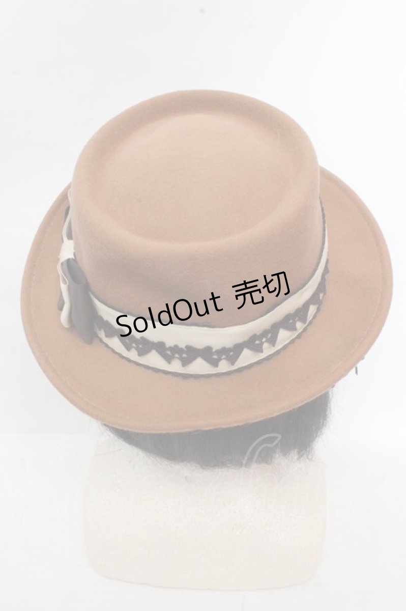 画像5: Innocent World / リボンレースハット 57cm シナモン×ショコラ O-26-03-14-052-IW-AC-OW-OS (5)