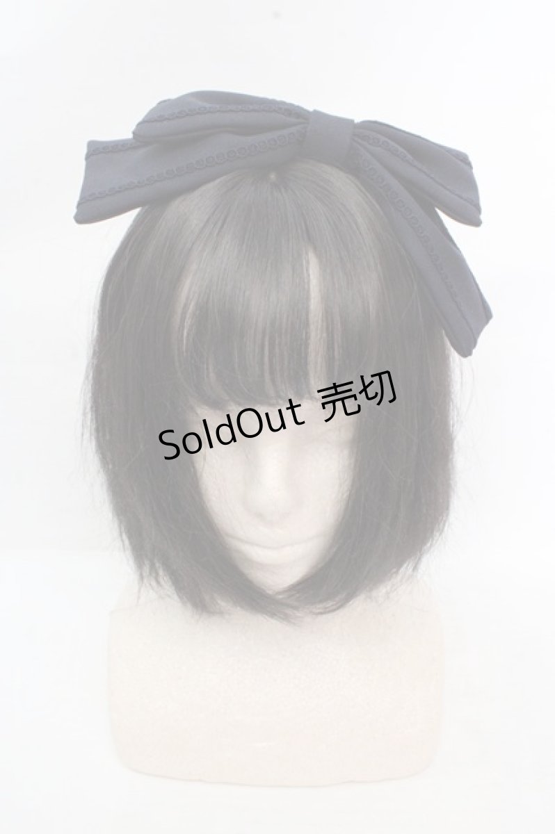 画像1: Amavel / ブレードリボンカチューシャ  ネイビー O-26-03-14-053-CA-AC-OW-OS (1)