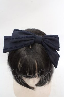 画像2: Amavel / ブレードリボンカチューシャ  ネイビー O-26-03-14-053-CA-AC-OW-OS