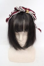 画像1: ALICE and the PIRATES / ナターシャリボンカチューシャ  ボルドー O-26-03-14-054-PA-AC-OW-OS (1)