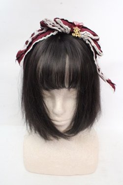 画像1: ALICE and the PIRATES / ナターシャリボンカチューシャ  ボルドー O-26-03-14-054-PA-AC-OW-OS