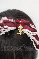 画像2: ALICE and the PIRATES / ナターシャリボンカチューシャ  ボルドー O-26-03-14-054-PA-AC-OW-OS (2)