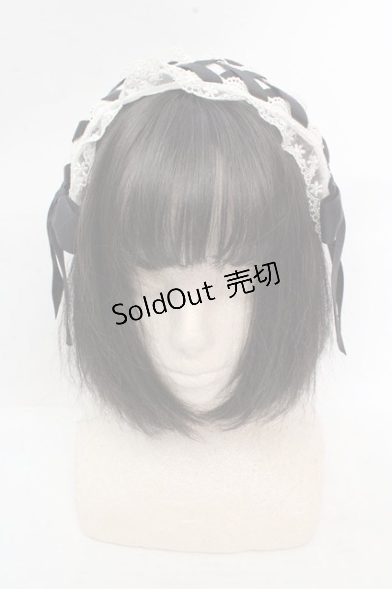 画像2: Amavel / Dark Chember Maidヘッドドレス  クロ O-26-03-14-055-CA-AC-OW-OS (2)