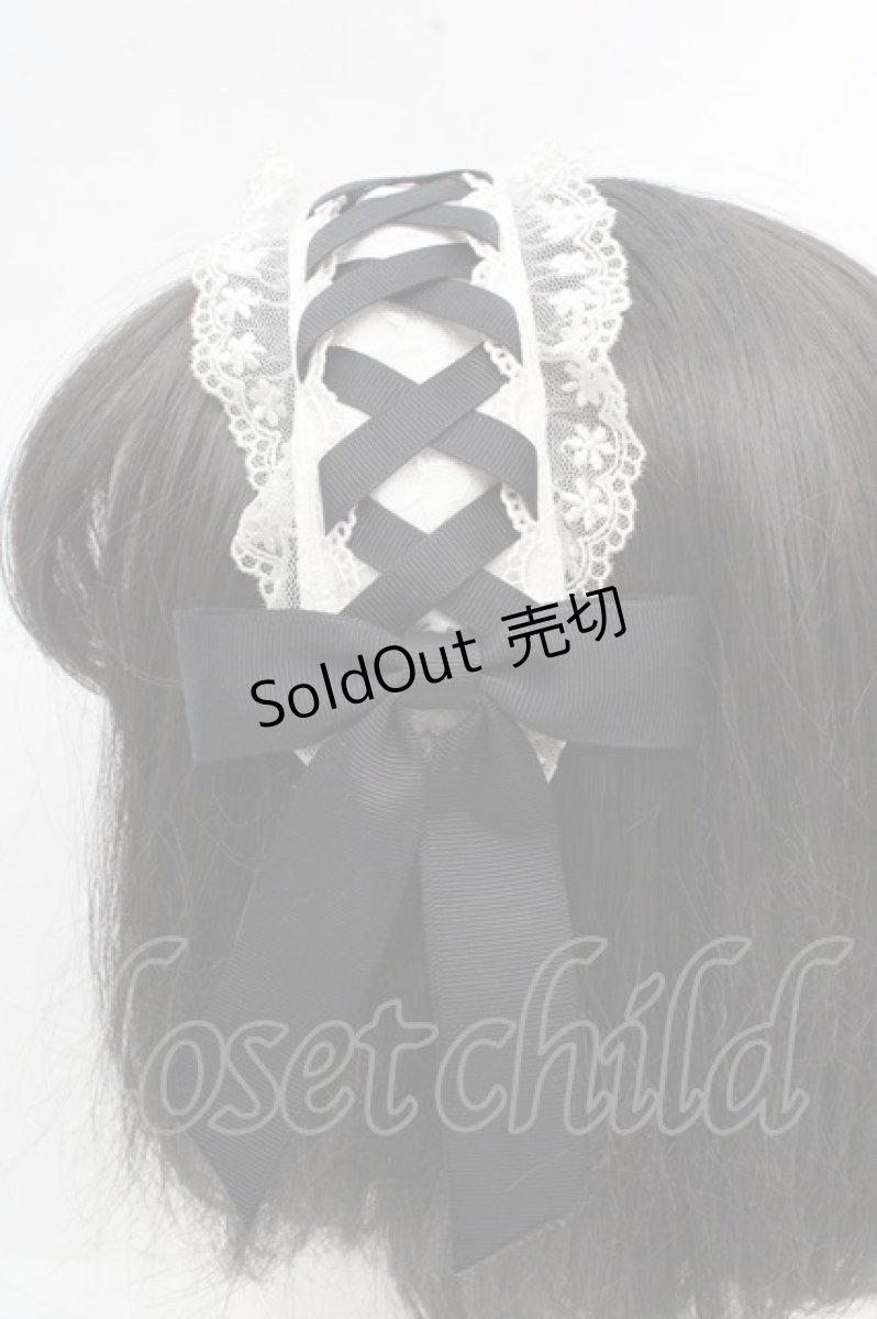 画像3: Amavel / Dark Chember Maidヘッドドレス  クロ O-26-03-14-055-CA-AC-OW-OS (3)