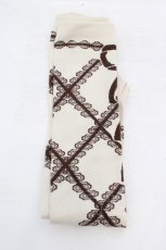 画像1: metamorphose / Secret EDENオーバーニー  ベージュ×ブラウン O-26-03-14-058-ME-ZA-OW-OS (1)