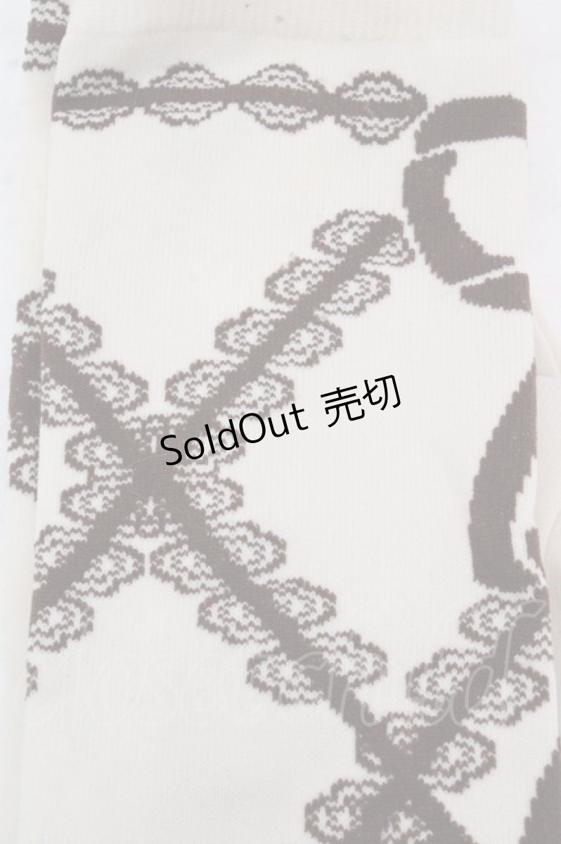 画像2: metamorphose / Secret EDENオーバーニー  ベージュ×ブラウン O-26-03-14-058-ME-ZA-OW-OS (2)