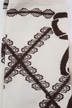 画像2: metamorphose / Secret EDENオーバーニー  ベージュ×ブラウン O-26-03-14-058-ME-ZA-OW-OS