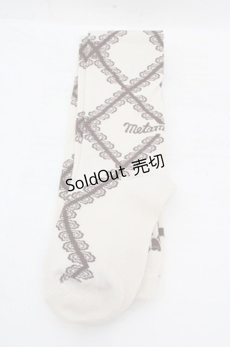 画像3: metamorphose / Secret EDENオーバーニー  ベージュ×ブラウン O-26-03-14-058-ME-ZA-OW-OS (3)