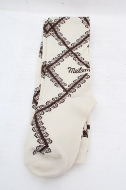 画像3: metamorphose / Secret EDENオーバーニー  ベージュ×ブラウン O-26-03-14-058-ME-ZA-OW-OS