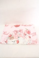 画像1: Enchantlic Enchantilly / 大判タオル  プリリリィ柄（シロ×ピンク） O-26-03-14-063-LO-ZA-OW-OS (1)