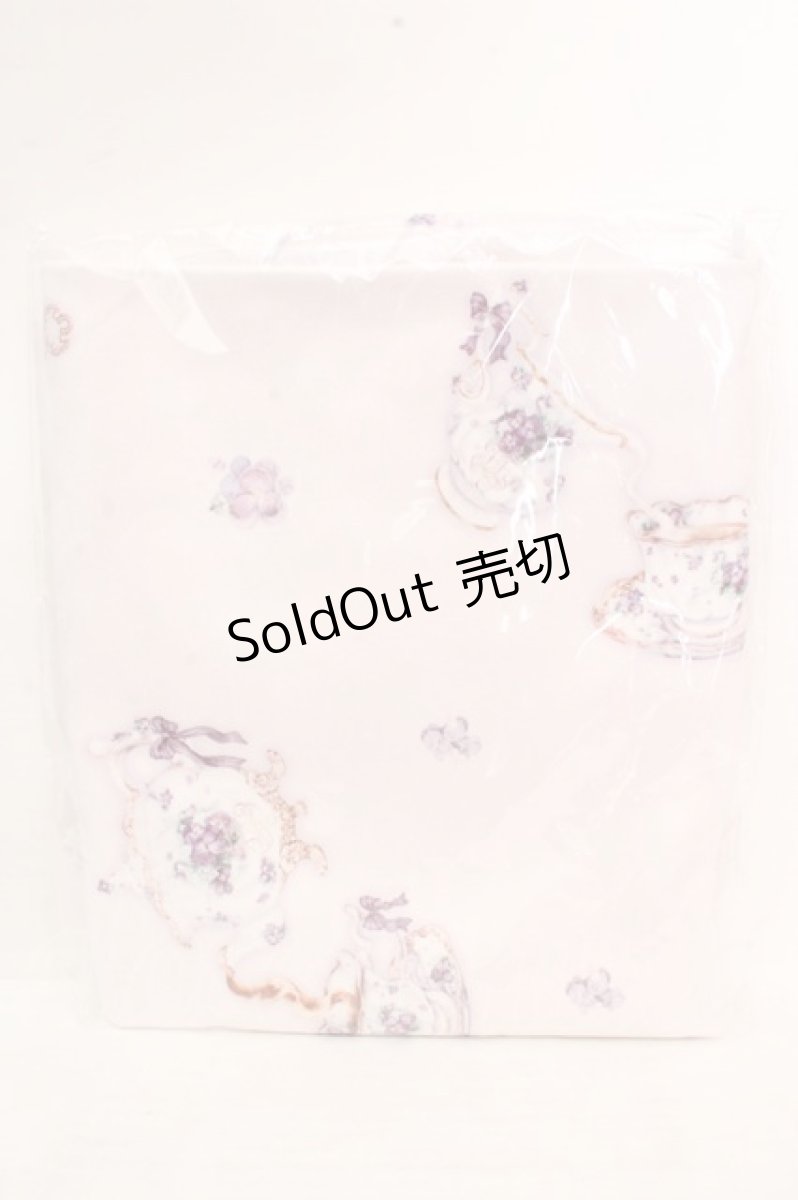 画像1: Enchantlic Enchantilly / 大判タオル  すみれのお茶会（シロ×バイオレット） O-26-03-14-064-LO-ZA-OW-OS (1)