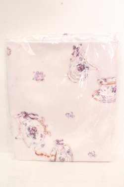 画像1: Enchantlic Enchantilly / 大判タオル  すみれのお茶会（シロ×バイオレット） O-26-03-14-064-LO-ZA-OW-OS