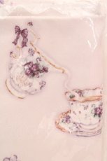 画像2: Enchantlic Enchantilly / 大判タオル  すみれのお茶会（シロ×バイオレット） O-26-03-14-064-LO-ZA-OW-OS (2)