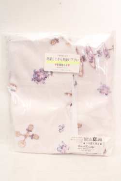 画像3: Enchantlic Enchantilly / 大判タオル  すみれのお茶会（シロ×バイオレット） O-26-03-14-064-LO-ZA-OW-OS