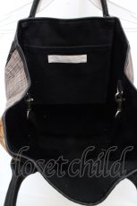 画像4: PINK HOUSE / テディチェック縦型バッグ  クロ O-26-03-14-006-LO-BG-IG-ZT273 (4)