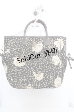 画像1: PINK HOUSE / しろつめ草バッグ  クロ O-26-03-14-007-LO-BG-IG-OS