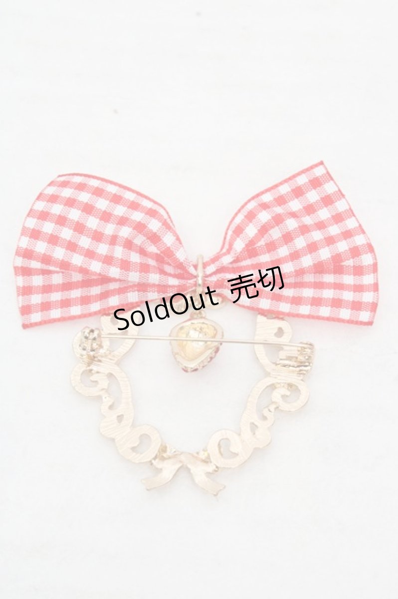 画像3: m petit by misako / AMイチゴビジューブローチ  ゴールド×アカ O-26-03-14-071-0-AC-OW-ZT644-F005 (3)