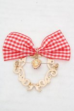 画像3: m petit by misako / AMイチゴビジューブローチ  ゴールド×アカ O-26-03-14-071-0-AC-OW-ZT644-F005 (3)