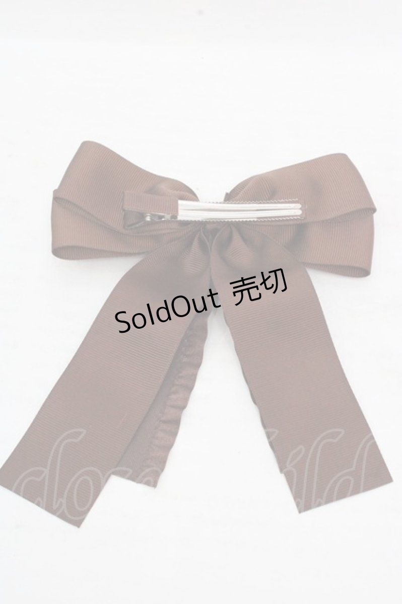 画像3: m petit by misako / TT*AMリボンクリップ  ブラウン O-26-03-14-076-LO-AC-OW-ZT644-F005 (3)