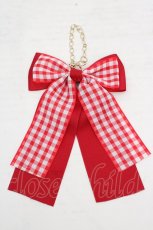 画像1: m petit by misako / ギンガムチェックリボンバッグチャーム  アカ O-26-03-14-080-LO-ZA-OW-ZT644-F005 (1)